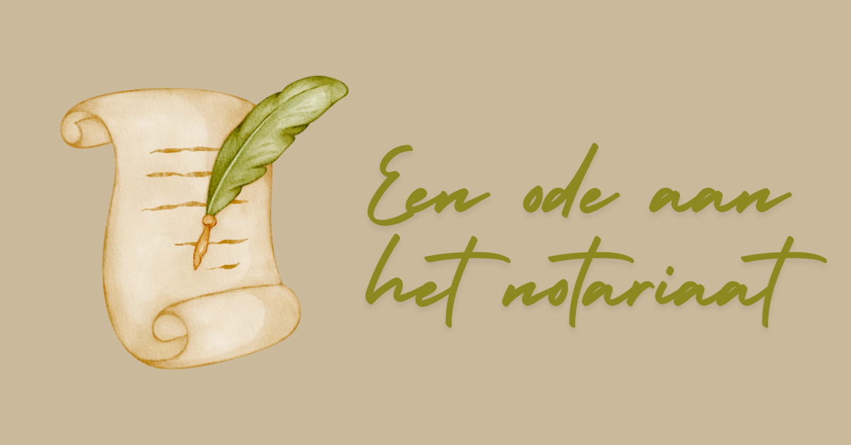 Featured image for “Een ode aan het notariaat voor de Week van de Poëzie”