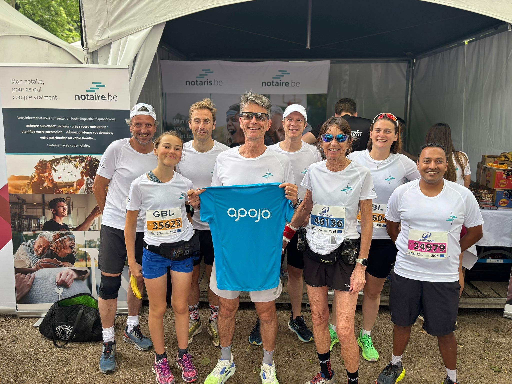 Featured image for “20 km door Brussel: Belgian Notary Team loopt enthousiast mee voor goed doel”